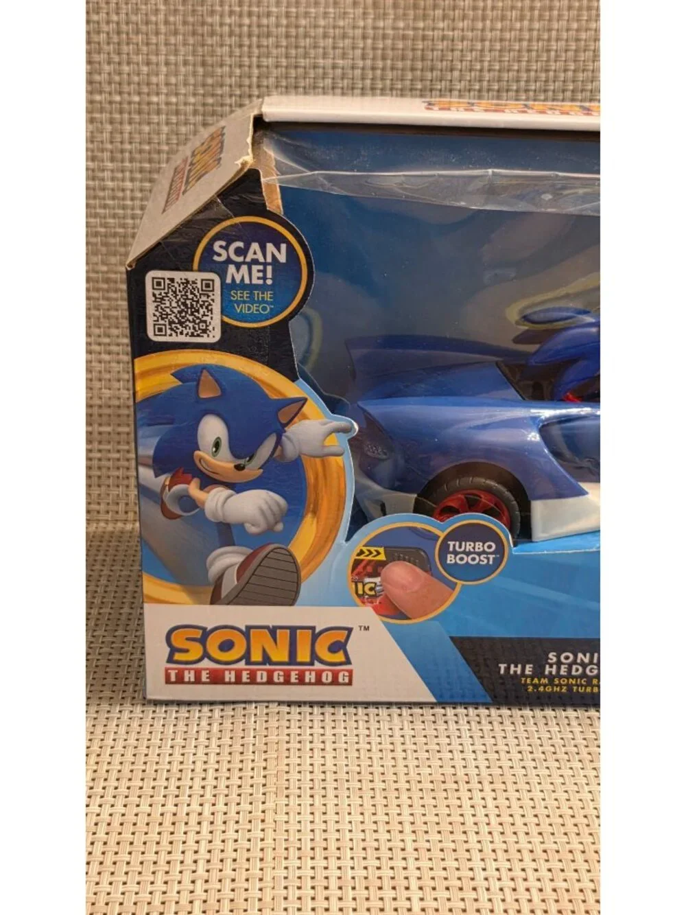 SONIC THE HEDGEHOG RADIO CONTROLLED CAR TURBO BOOST TEAM SONIC RACING RC 2.4 GHZ